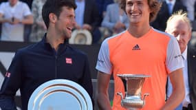 Novak Djokovic et Alexander Zverev