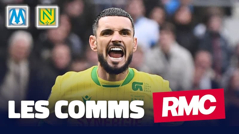 OM 0-2 Nantes : Marseille s'écroule à neuf contre onze au Vélodrome, les Comms RMC