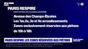 Paris Respire: quelles zones sont réservées aux piétons?