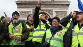 Des gilets jaunes à Paris, le 9 mars 2019. 