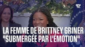 Libération de Brittney Griner: la femme de la basketteuse "submergée par l'émotion"