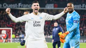 Alvaro Gonzalez et Steve Mandanda  - OM