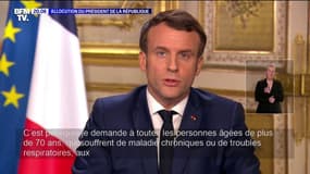 Coronavirus: Emmanuel Macron aux personnes fragiles de "rester autant que possible à leur domicile"