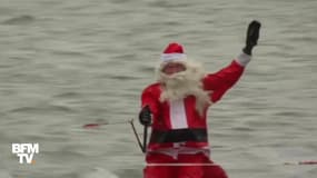 Aux États-Unis, le Père Noël débarque en ski nautique