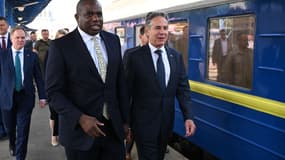 Le secrétaire d'Etat américain Antony Blinken et son homologue britannique David Lammy sont arrivés à Kiev le 11 septembre.
