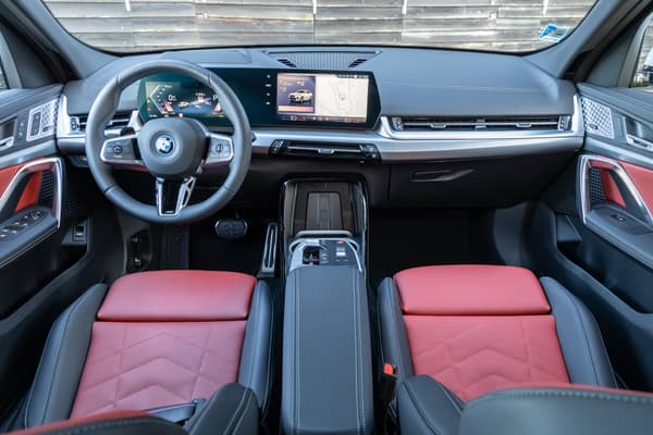 The interior of the BMW iX2.