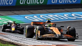 Lando Norris le 25 août 2024 à Zandvoort aux Pays-Bas 