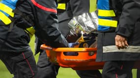 Le défenseur toulousain Djibril Sidibé évacué sur civière, 2 janvier 2025