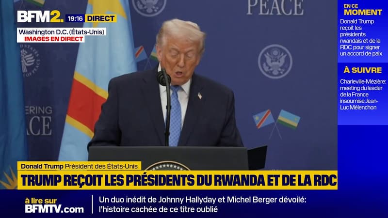 Donald Trump préside à Washington une cérémonie de signature d'un accord de paix entre le Rwanda et la RDC