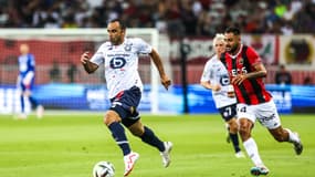 Ismaily et Gaëtan Laborde lors de Nice-Lille, 11 août 2023