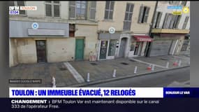 Toulon: un immeuble menace de s'effondrer, 12 personnes évacuées et relogées