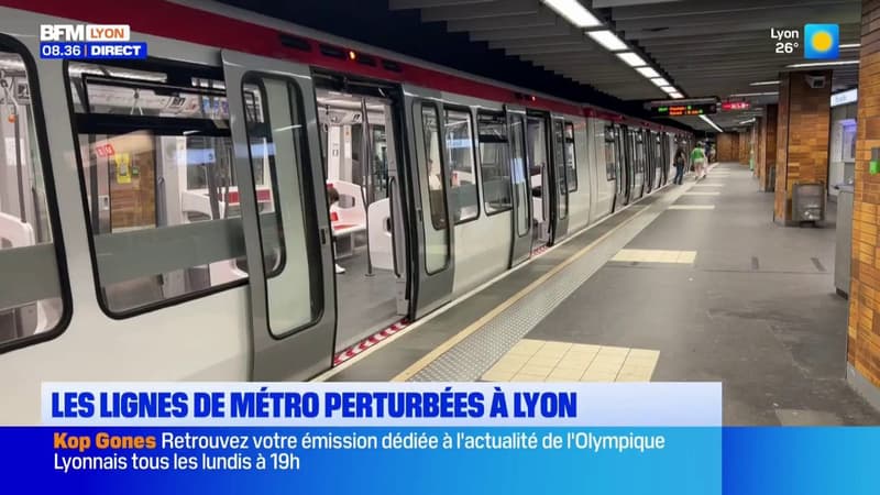 Lyon : 2 lignes de métro perturbées durant le mois d'août