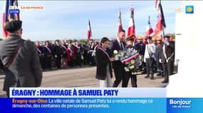 Val-d'Oise: une centaine de personnes réunies à Éragny dimanche en hommage à Samuel Paty