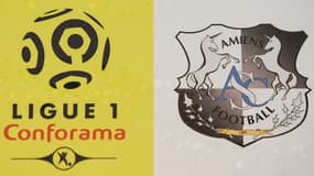 Un panneau au stade de la Licorne, à Amiens
