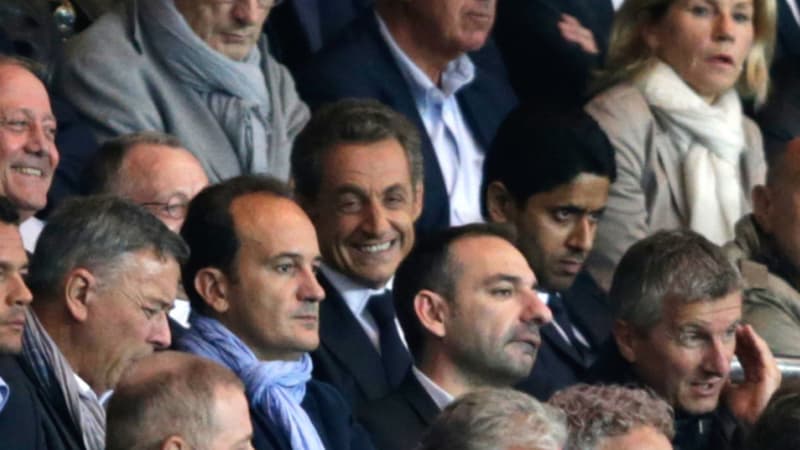 Nicolas Sarkozy dans les tribunes du Parc des princes (photo d'illustration)