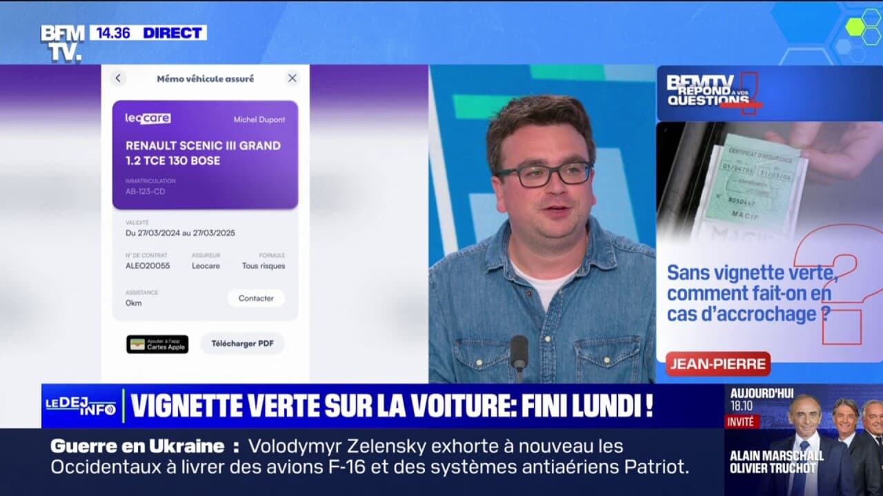 Que va changer la disparition de la vignette verte sur le pare-brise ...