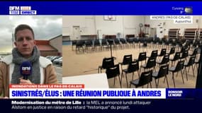Inondations dans le Pas-de-Calais: une réunion publique entre les sinistrés et les élus à Andres
