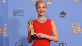 Jenifer Lawrence et son Golden Globe, janvier 2016