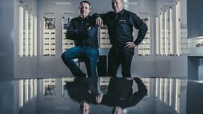 Christophe Beaud (à gauche) et Matthieu Beaud, dirigent l'entreprise familiale Julbo depuis les années 80. 