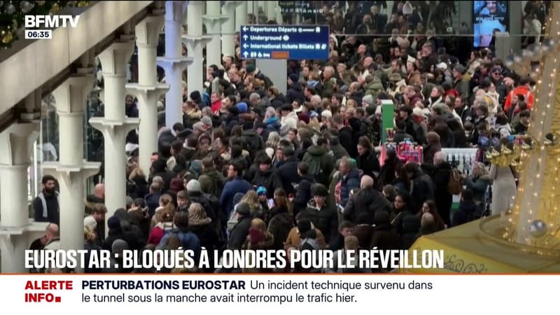 Eurostar: des nombreux Français bloqués à Londres pour le réveillon