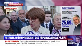 Présidentielle: pour Annie Genevard, "il ne faut pas anticiper le choix du candidat pour 2027" malgré la victoire de Bruno Retailleau à la présidence des Républicains  