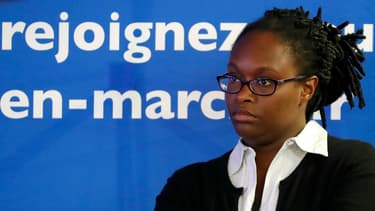 Sibeth Ndiaye, responsable des relations avec la presse de la campagne d'Emmanuel Macron.