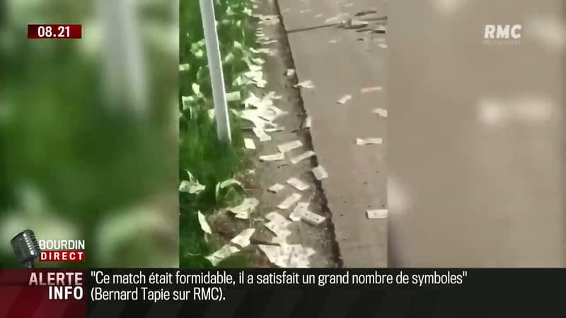 Un fourgon blindé sème 600.000 dollars sur une autoroute américaine