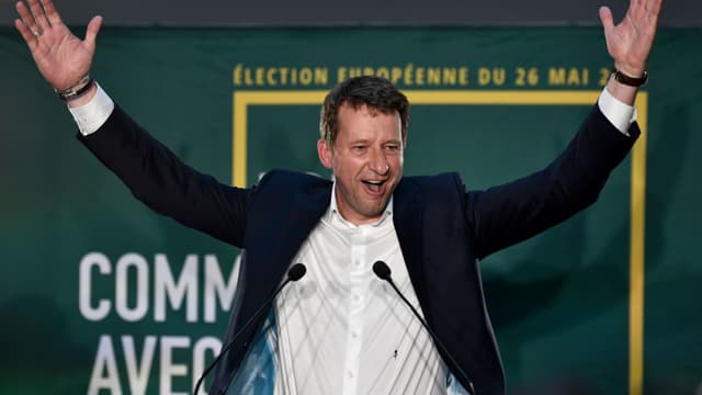 Yannick Jadot, le soir des résultats des élections européennes à Paris, le 26 mai 2019.