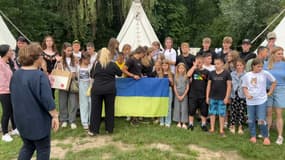40 jeunes ukrainiens, âgés de 8 à 15 ans, sont en vacances à l'école de la forêt de Phalempin, près de Lille (Nord)