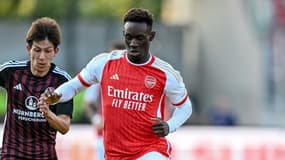 Folarin Balogun avec Arsenal en juillet 2023