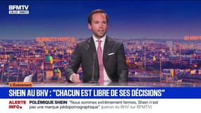 Shein au BHV: Karl-Stéphane Cottendin, directeur général du BHV, déclare que "chacun est libre de ses décisions"