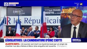 Législatives: Eric Ciotti revient sur l'absence de candidat Reconquête dans sa circonscription