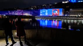 Lyon durant la Fête des lumières en 2022.