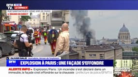 Explosion à Paris: "J'ai vu une façade par terre", témoigne le journaliste Olivier Galzi
