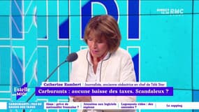 Carburants : aucune baisse des taxes. Scandaleux ? "L'Etat n'est pas là pour dégainer indéfiniment le chéquier" prévient Catherine Rambert. 