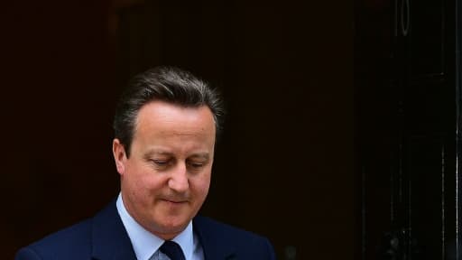 Le Premier ministre britannique David Cameron devant le 10 Downing Street à Londres, le 27 juin 2016