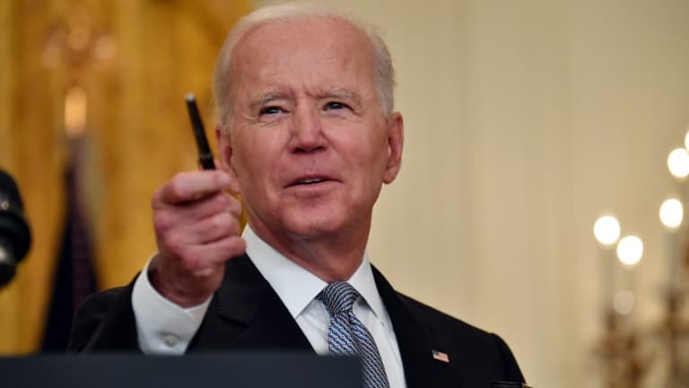 Le président américain Joe Biden s'exprime depuis la Maison Blanche le 17 mai 2021