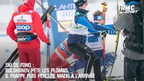 Ski de fond : Bolshunov pète les plombs, il frappe puis percute Maeki à l'arrivée