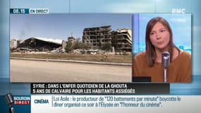 "Il faut savoir que tout journaliste en Syrie est accompagné par un officier du Ministère de l'information, qui sert officiellement de traducteur, mais qui est là pour surveiller ce que l'on fait"