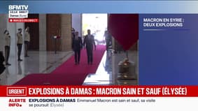 Explosions à Damas: Emmanuel Macron poursuit sa visite en Syrie aux côtés du président syrien Ahmad al-Charaa