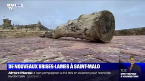 De nouveaux brises-lames à Saint-Malo pour protéger les remparts des vagues 