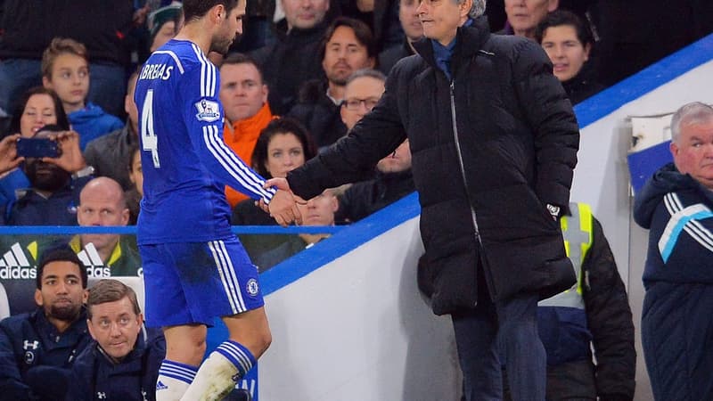 Cesc Fabregas et José Mourinho