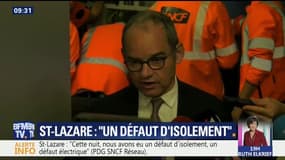 Saint-Lazare: le PDG de SNCF Réseau Patrick Jeantet évoque "un défaut d'isolement"