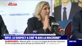 Macron giflé: pour Marine Le Pen, "il est inadmissible de s'attaquer physiquement au président de la République"