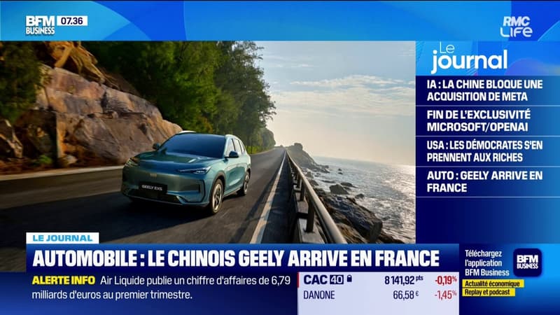 Auto : le chinois Geely arrive en France