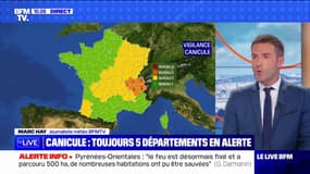 5 départements restent en vigilance orange canicule