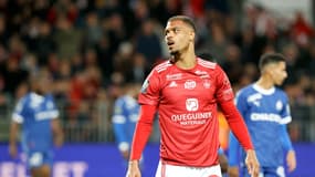 L'attaquant de Steve Mounié face à l'OM le 18 février 