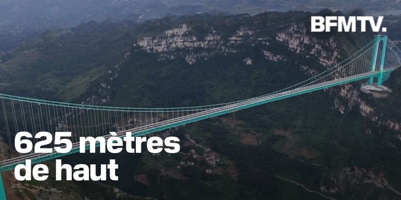 En Chine, vous pouvez sauter à l'élastique depuis le pont le plus haut du monde