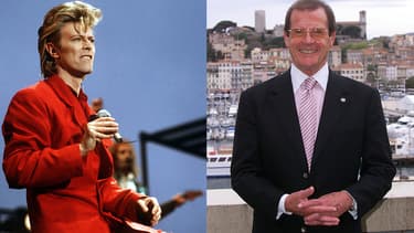 David Bowie et Roger Moore