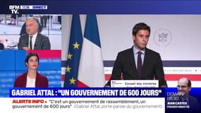 Story 2 : "C'est un gouvernement de rassemblement, un gouvernement de 600 jours", Gabriel Attal - 07/07